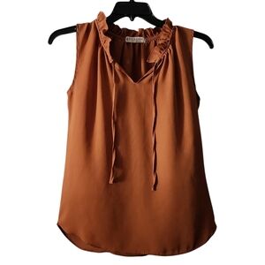 Jon & Anna Contemporary Sleeveless Blouse Size Small